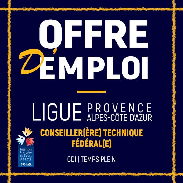 La ligue PACA du Sport Adapté recrute