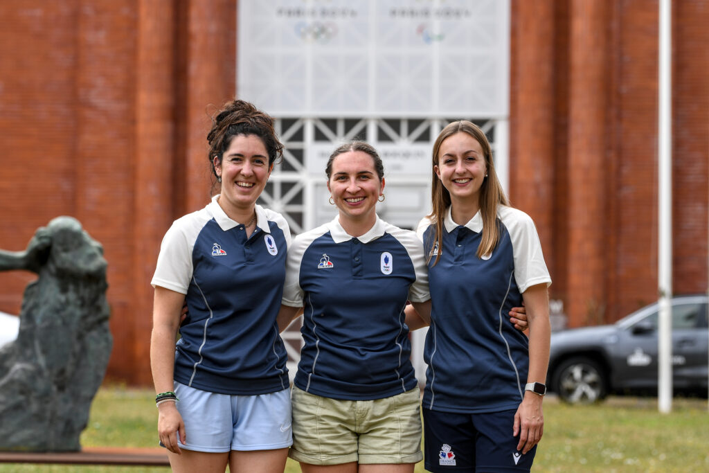 Clémence Babeau, Coraline Maujean et Florine Truffaut, les trois Aides à la vie autonome pour Paris 2024.