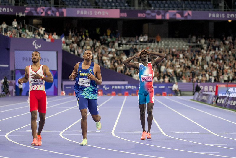 La déception de Charles Antoine Kouakou à l'arrivée du 400M